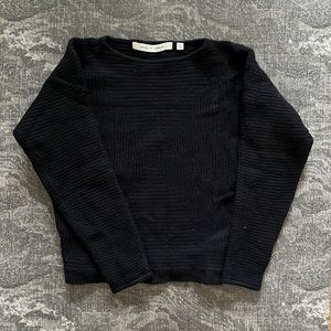 Uniqlo x LEMAIRE collaboration navy blue patterned sweater
